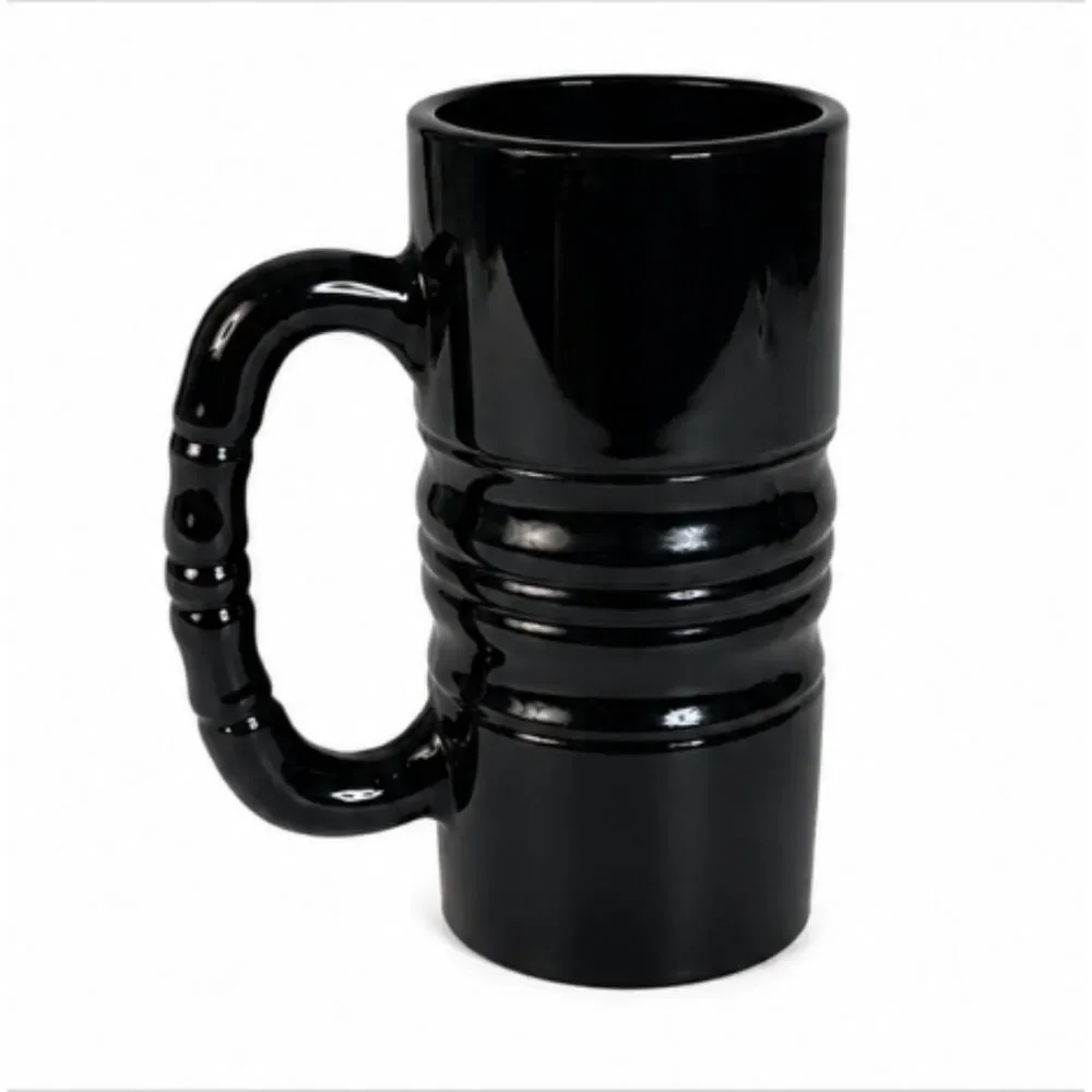 1970s Vintage Black Amethyst Ribbed Mug Tankard | Indiana Glass Tiara 6